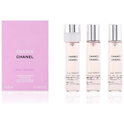 Chanel Chance Eau Tendre edt 60ml (1x20ml Refillable+2x20ml Refill)