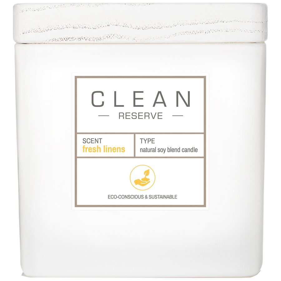 Clean Reserve Scented Candle Fresh Linens