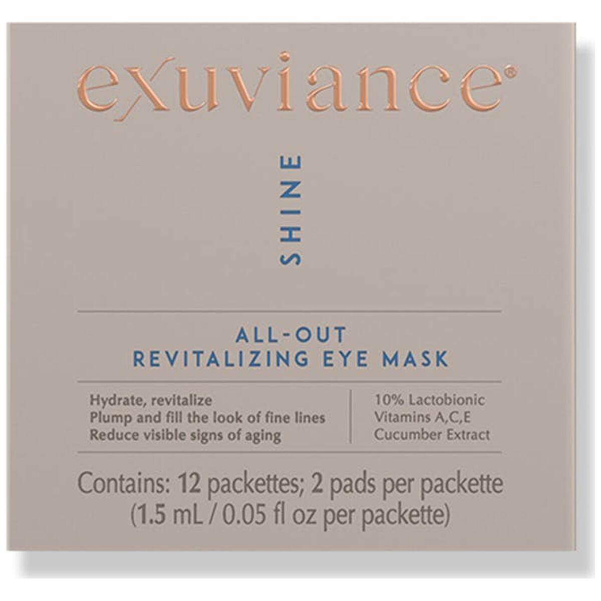 Exuviance Shine All-Out Revitalizing Eye Mask