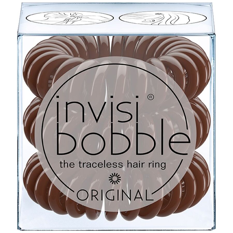 Invisi Bobble Pretzel Brown Traceless Hair Rings