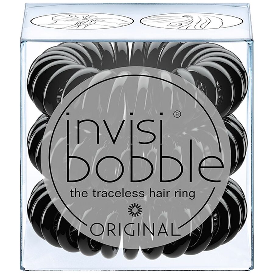Invisi Bobble True Black Traceless Hair Rings