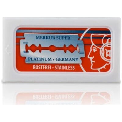 Merkur Super Platinum Dubbeleggade Rakblad 10-pack