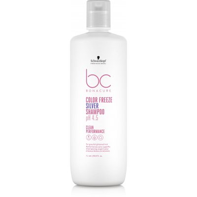Schwarzkopf BC Bonacure Color Freeze Silver Shampoo 1000ml (mindre kosmetiska fel på förpackningen)